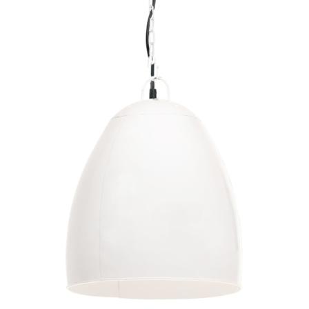 Vidaxl Hänglampa Industriell 25 W Vit Rund 42 Cm E27 Vit