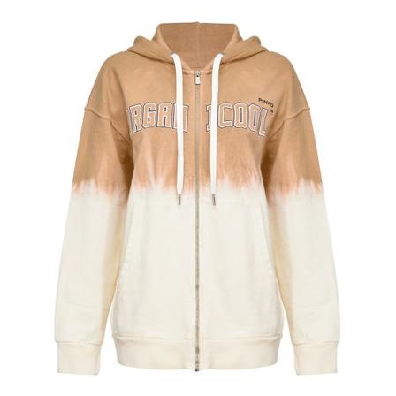 Pinko, Cytology shirt Dye Organic Fleece Beige, Dames, Maat:S
