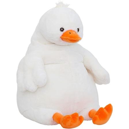 Plyschleksak för anka, Anime-kroppskudde, Kawaii-plyschdjur, Stor plysch-fylld anka Squishy-kuddegåvor för pojkar, flickor (24")