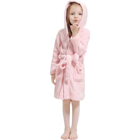 Barnas badekåper Badekåpe 3D Enhjørning med hette, Jenter Gutter Fleece Myk Kigurumi Tegneserie Morgenkåpe Nattøy Pyjamas Lommer B unicorn 1 110
