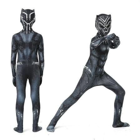 Lasten Poika Black Panther Puku Super Sankari Cosplay Juhlamekko Lahja