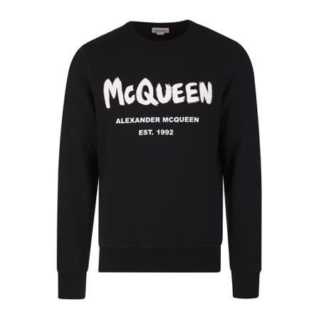 Alexander McQueen, Sweatshirts Zwart, Heren, Maat:S