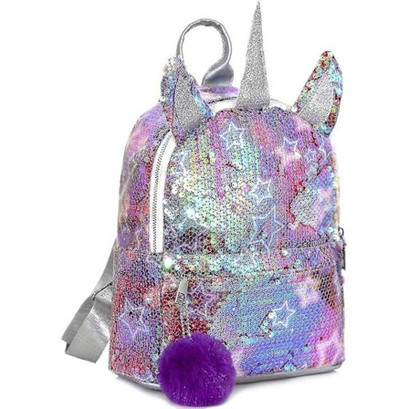 Jente Sequin Ryggsekk, Enhjørning Ryggsekk Jente Paljetter Skolesekk For Jenter, Mote Og Holdbar Reise Ryggsekk For Barn, Jenter Shznv