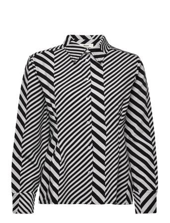 Mix Stripe Nollie Shirt Black Mads Nørgaard