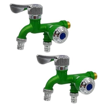 2 STK 2-vejs vandhane vandhane splitter haveslange splitter vandhane splitter, udendørs dobbelte haner vand