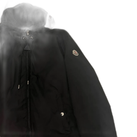 Svart vindjacka från Moncler med huva