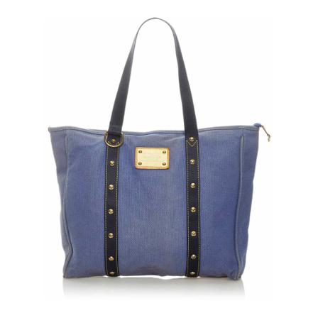 Louis Vuitton Vintage, Pre-owned Tote Bags Blauw, Dames, Maat:ONE Size