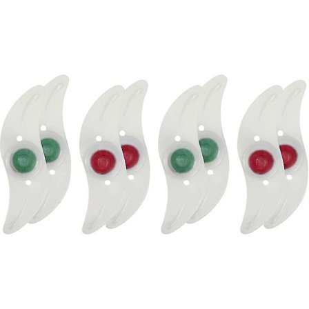 8 stykker sykkel eiker. Vanntett hjul eike lys, felg lys, brukt for sykkel eike dekorasjon, sikkerhet og advarsel