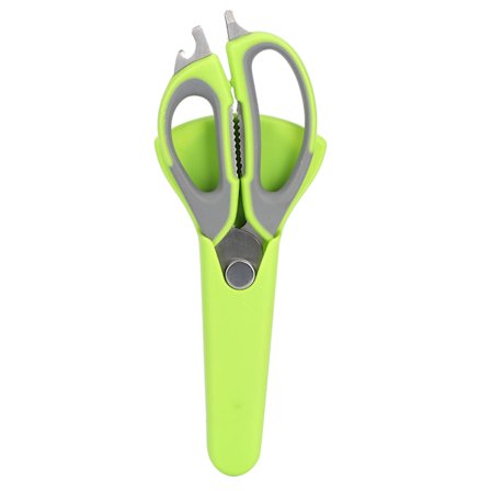 Multifunktionel rustfrit stålgrill saks med beskyttende cover picnic madlavning værktøj