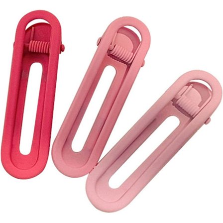 Rosa 3stk Klips Hårnål Styling Hårspenner Andenebb Klips 6cm Hårtilbehør til Salong Frisør