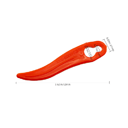 50-pak Helt Nye Buede Bosch Græstrimmerblade til Bosch Durablade Art 23-18 LI Art 26-18 LI Græstrimmere L92