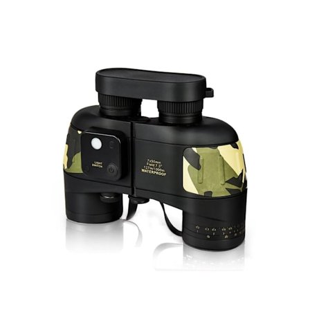 7X50 Vattentät Marin Kikare med Kompass och Avståndsmätare Vattentät Havs- och Ocean Kikare för Fiske Fågelskådning Safari YEMAESRE