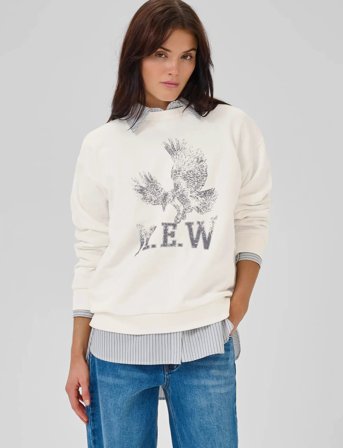 My Essential Wardrobe Diegomw Eagle Sweat - White - XL
