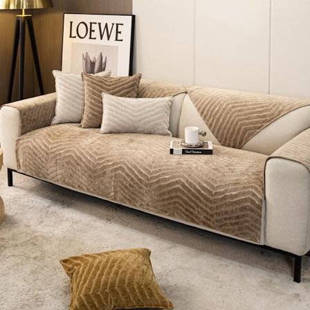 Sofaovertræk - Moderne simpelt sofaovertræk vaskbart sofaovertræk 1-delt sofa slipcover til sektionssofa L-form alle årstider generisk Velve