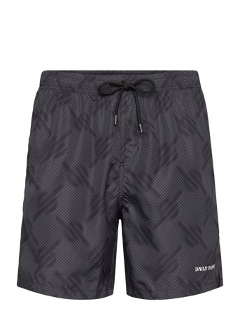 Daily Paper Dotted Monogram Swimshorts - Black - S