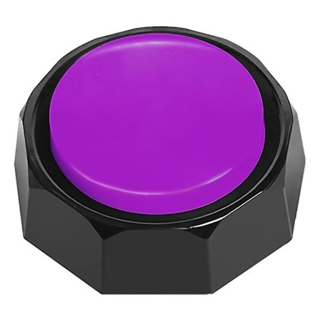 Opptakbar knapp, hundetreningsbuzzer - Spill inn og spill av din egen melding for å lære hundene dine stemmen hva de vil