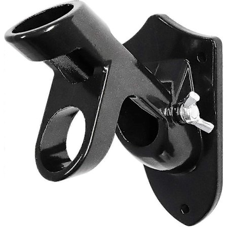 Justerbar Flaggstangstøtte Flagg Holder Aluminium Flaggstangbase Med To Posisjoner For Flaggstenger Med En Diameter På (svart) - Ya