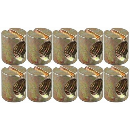 10 st M8 15mm Spårskruvar Muttrar Stift Muttrar för Möbler Spjälsäng Stolar - MODOU