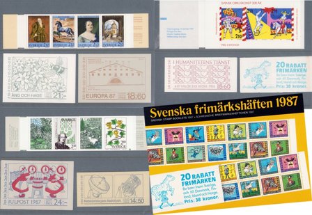 Sverige - Hæfteårsmappe 1987 - Postfrisk