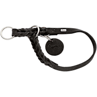 Hunter - Hundetreningshalsbånd Solid Education Black M - Hals 40-45cm - Hund - Halsbånd - ZOO.no