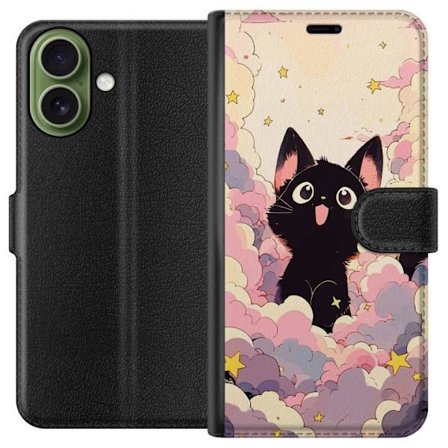 Kompatibelt Lommeboketui til Apple iPhone 17 Kawaii Katt
