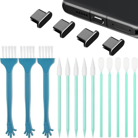 Cobee 6-pack Typ C Dammskydd Aluminiumlegering USB C Dammskydd