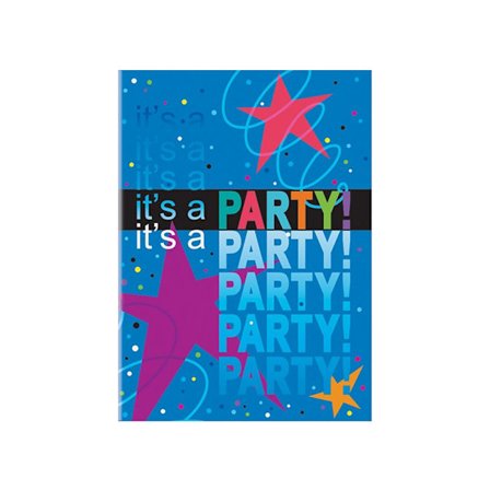 Unika festliga kosmiska födelsedagsinbjudningar (8-pack) En storlek B