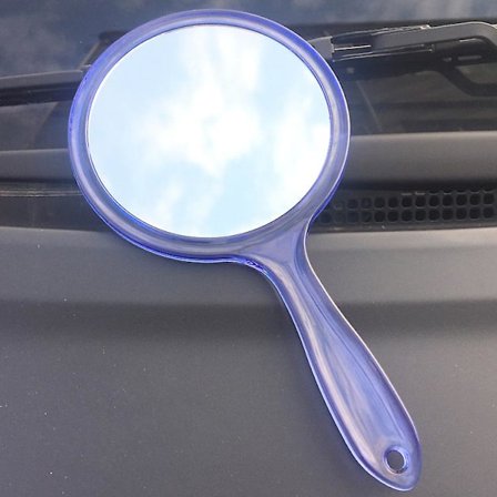 Håndspejl Håndholdt Almindeligt Spejl Med Håndtag Firkantet