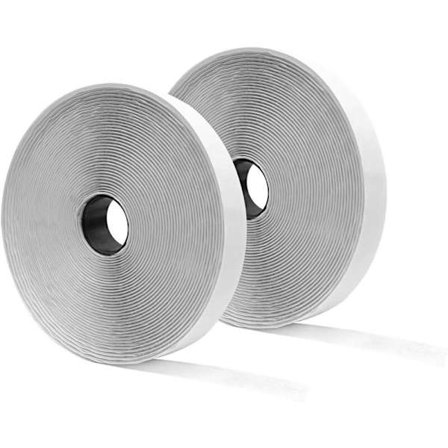 25 metriä x 25 mm itseliimautuvaa tarranauhaa, itseliimautuvaa tarranauhaa, itseliimautuvaa teippiä, 25 mm leveä, 25 m tarranauhaa ja 25 m lenkkiä, 