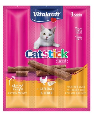 Vitakraft CatStick Gusto Pollo&fegato Snack Gatti Adulti Busta