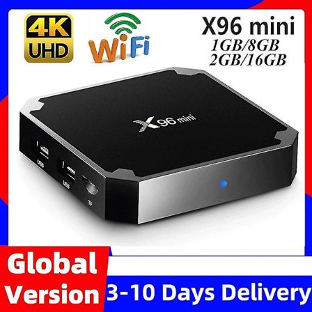 X96 Mini Android 7.1 2 Gt 16 Gt TV-laatikko Amlogic S905w H.265 4k