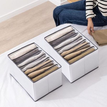 Farkut säilytys, housut säilytys, 2 kpl taitettava laatikko säilytys