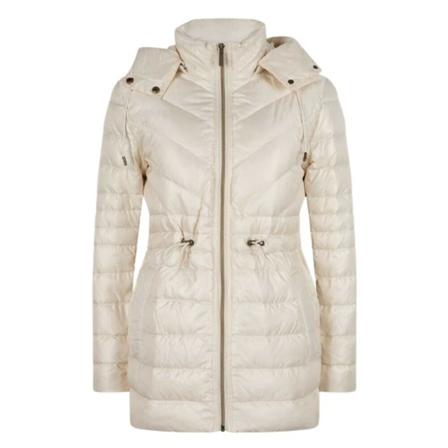 Michael Kors, Down Jackets Wit, Dames, Maat:L