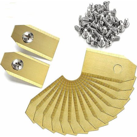 45 Titaaniterän sarja Husqvarna Automower, Gardena, Yardforce -robottiruohonleikkureille (3 G - 0,75 Mm) + 45 ruuvia. Katso tuote 3 