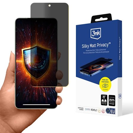 3MK Xiaomi 15 Pro Plastfilm Skærmbeskytter Privacy Silky Matte