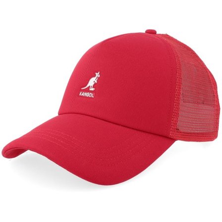 Kangol - Röd trucker Keps - Kg Kangaroo Red A-frame Trucker @ Hatstore