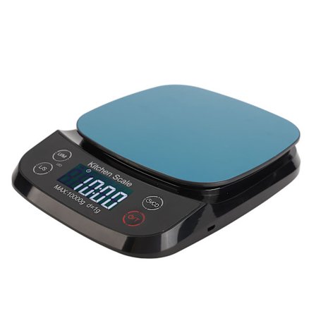 Vanntett digital kjøkkenvekt 10 kg 1 g Høy nøyaktighet Liten matvekt med tarafunksjon