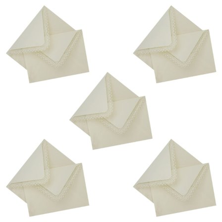 10x Papir Konvolutter Blonde Papir Konvolutter Gave Konvolutter til Invitation Lykønskningskort Bryllupsfest 16x11,3cm