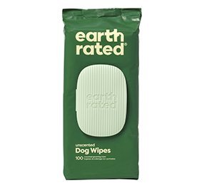 Earth Rated Certified Biobased Dog Wipes, 100 st