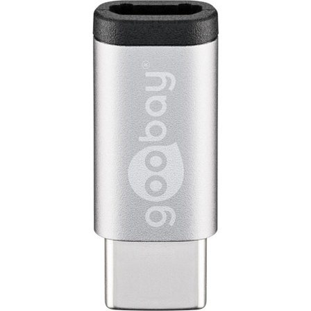 Adapter USB-C till USB 2.0 Micro-B, silver