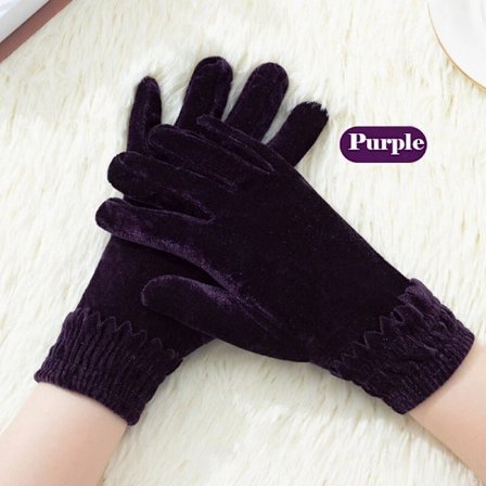 Varme og stilfulde fløjlshandsker til kvinder til vinter