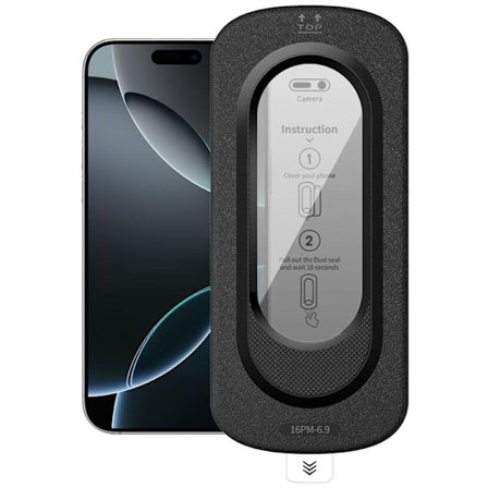 Härdat glas Skärmskydd För iPhone 16 Pro Max Anti-Spy med Installationsverktyg