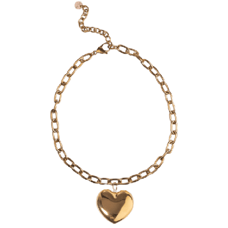 pfgSTOCKHOLM Big Heart Halsband Guld Dam ONESIZE