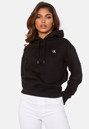Calvin Klein Jeans CK Embroidery Hoodie BAE CK Black Klær