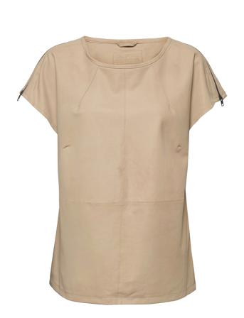 Tops Blouses Short-sleeved Beige DEPECHE