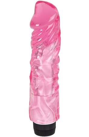 Thick Realistic Vibrating Dildo Pink 22 cm