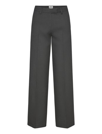 Monki Low Rise Twill Suiting Trousers - Grey - 36
