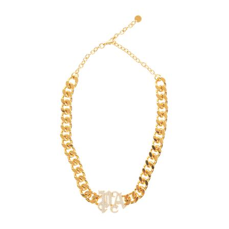 Palm Angels, Necklace Żółty, Kobieta, Rozmiar: ONE Size