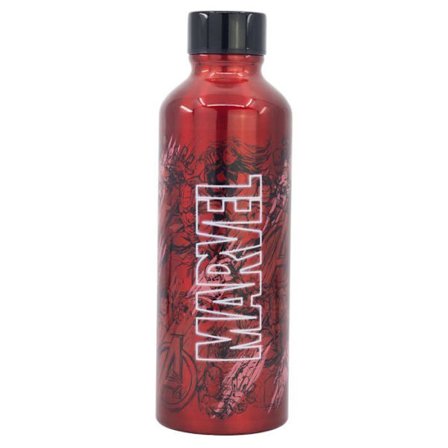 Stor - 75409 - Aluminiumburken för unga vuxna - Återanvändbar Marvel vattenflaska 755 ml