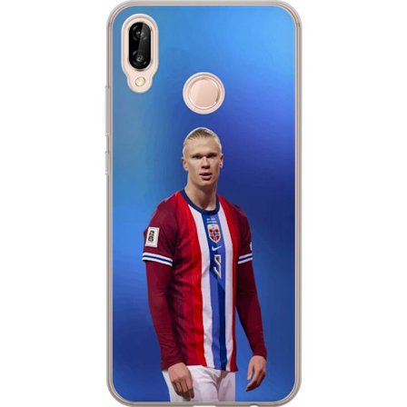 Kompatibelt Mobildeksel til Huawei P20 lite Erling Haaland Manchester City Norge fotball angriper toppspiller utrolig målproduksjon kraftig rask og v